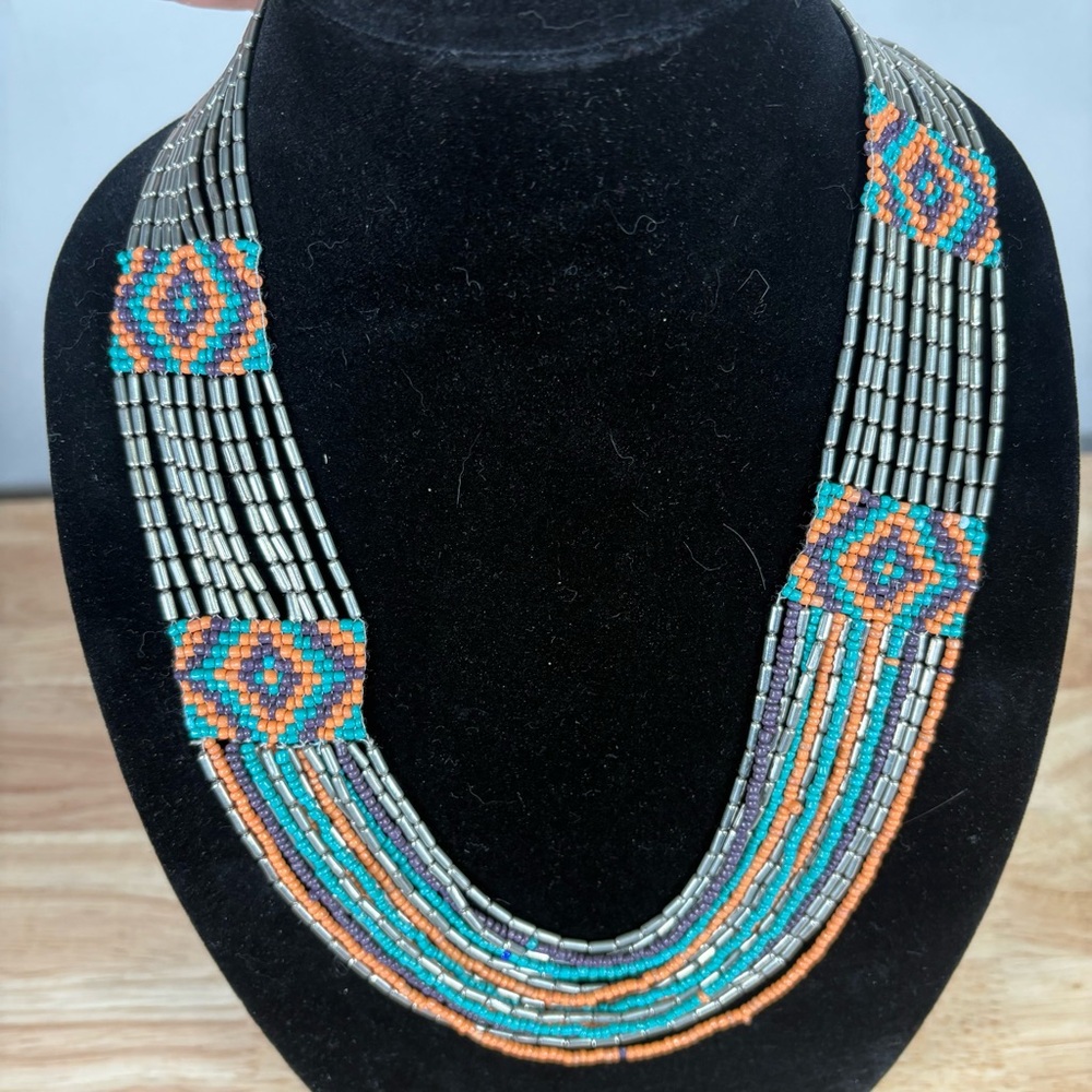 Handcrafted Multicolor Beaded Necklace